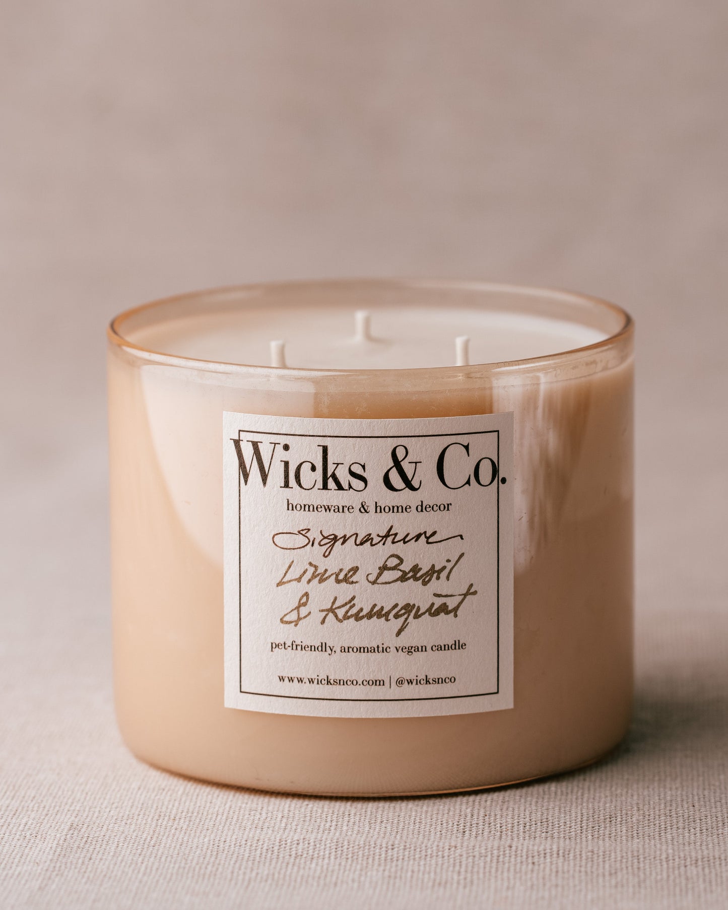 Signature. Lime Basil & Kumquat - Wicks & Co.